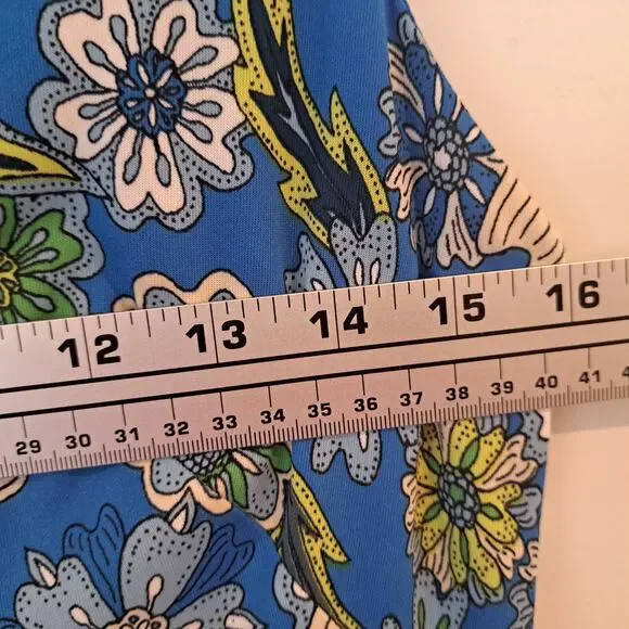 Roz & Ali Floral Dress Size 8 Sleeveless Cottage Romantic Midi 70s Boho - Picture 7 of 9